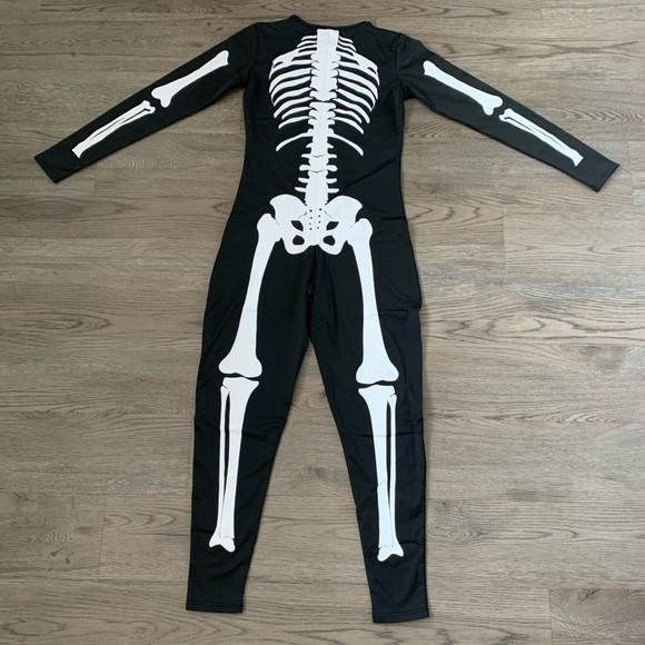 Tipsy Elves Skeleton Bodysuit Costume - Size M - Black/White - NWOT - Picture 6 of 10